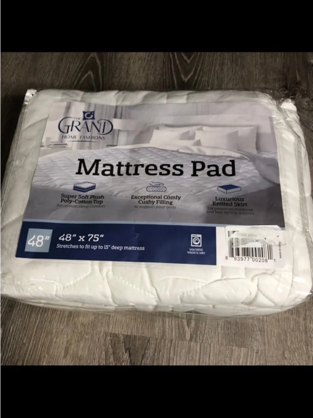 White Mattress Pad 48’x75’